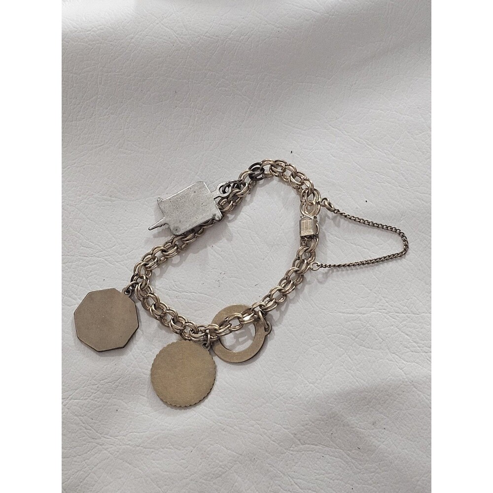 RYTHEM 12K Gold Filled Charm Bracelet Birthday Dangle Charms 7in Slide Closure - Picture 14 of 16